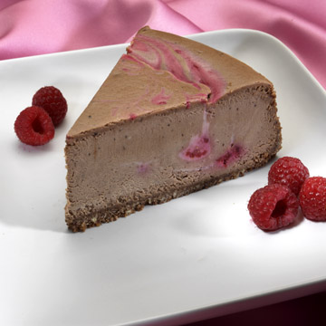 Enticing Raspberry Chocolate Cheesecake